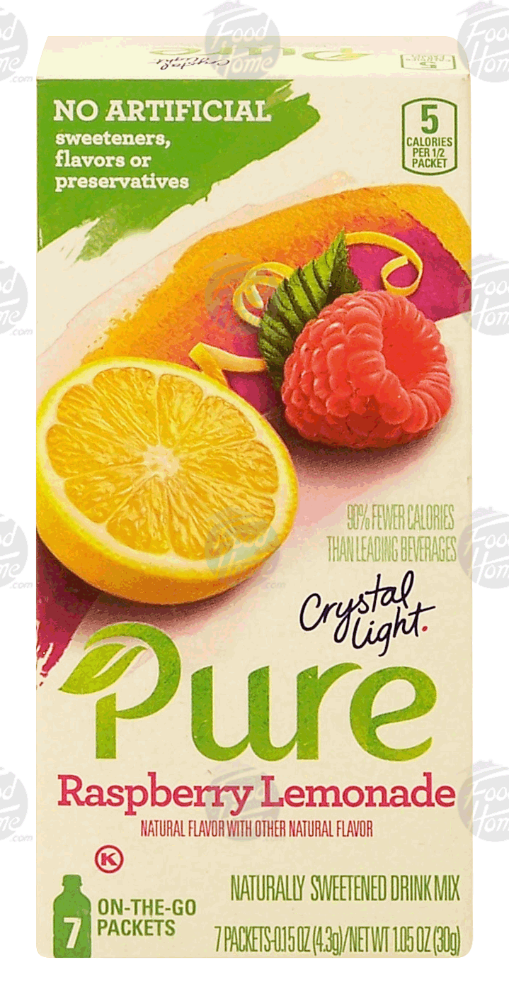 Crystal Light Pure raspberry lemonade powder drink mix, 7-packets Full-Size Picture